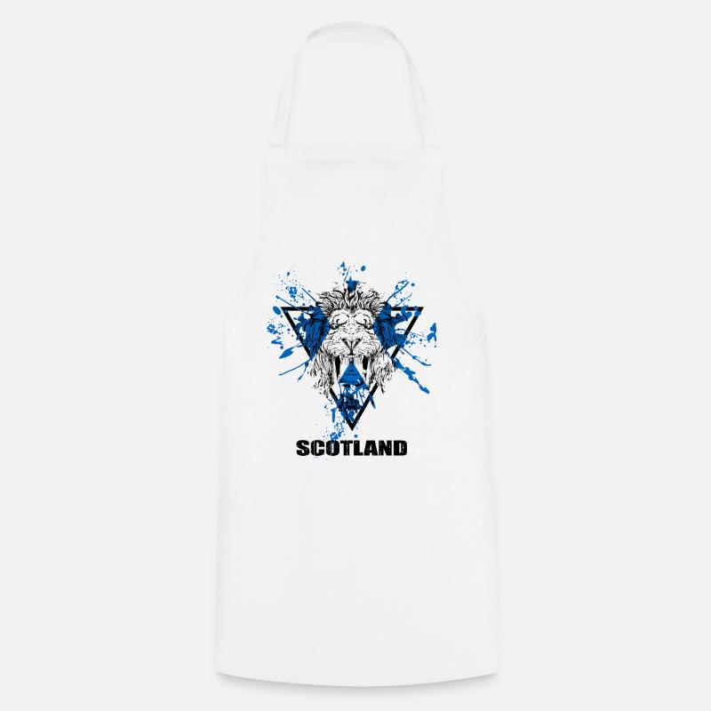 Scotland - Cooking Apron - white
