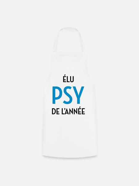 Psychologue / Psychiatre / Travail / Psychanalyste - Tablier de cuisine - blanc