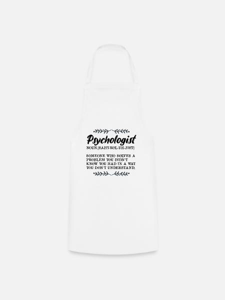Psychologist - Lexicon - Cooking Apron - white