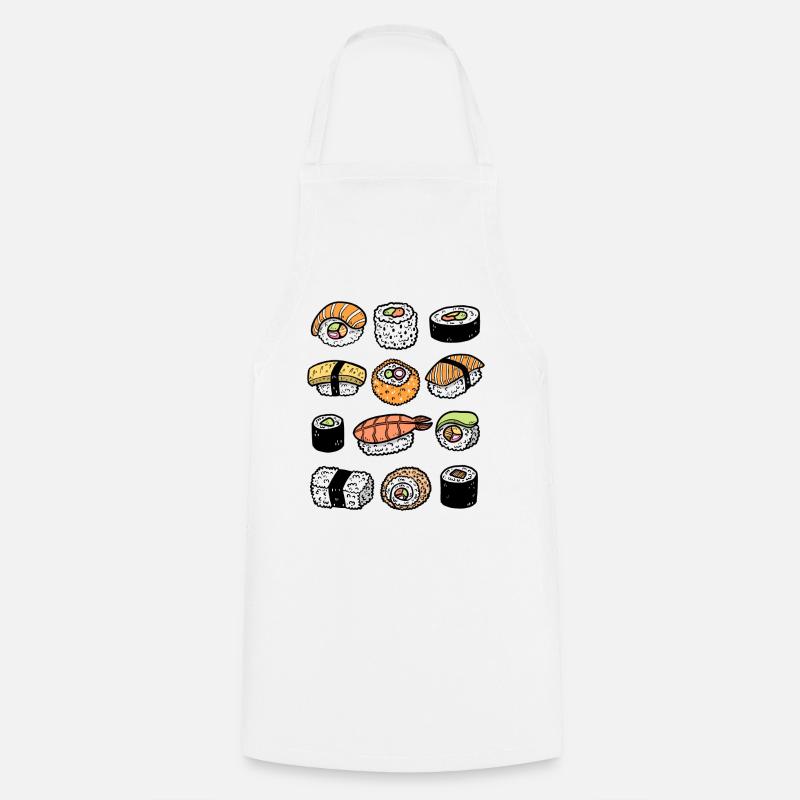 Sushi - Kochschürze - Weiß