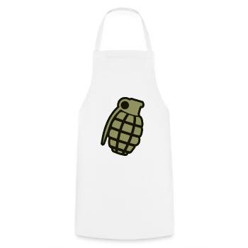 Grenade - Tablier de cuisine - blanc - Devant - AI Model Male 185 dark (185cm)