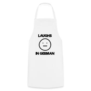 Lachen Meme Deutschland Deutsch Emoticon Geschenk - Kochschürze - Weiß - Vorne - AI Model Male 185 dark (185cm)