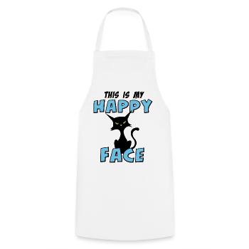Cat cats funny - Cooking Apron - white - Front - AI Model Male 185 dark (185cm)