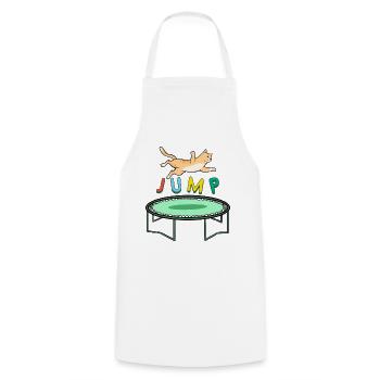 Trampoline de sport Cat Jump High - Tablier de cuisine - blanc - Devant - AI Model Male 185 dark (185cm)