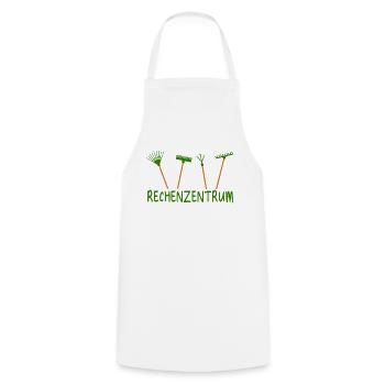 Rechenzentrum Informatik Garten Rechen - Kochschürze - Weiß - Vorne - AI Model Male 185 dark (185cm)