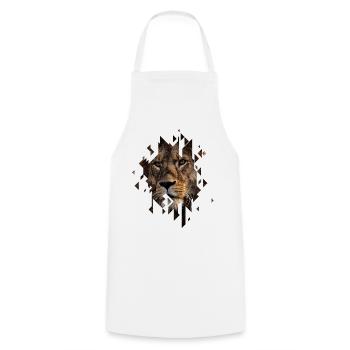 Lion Lion King Jungle Africa Safari Animal - Cooking Apron - white - Front - AI Model Male 185 dark (185cm)