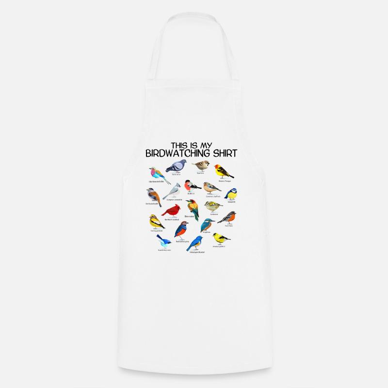 Bird Watching Orinthologist Birdwatching Gift - Cooking Apron - white