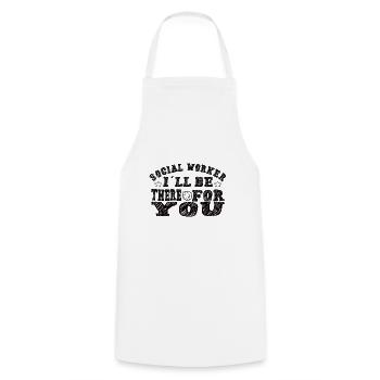 Social Worker Social Worker Social Work - Cooking Apron - white - Front - AI Model Male 185 dark (185cm)