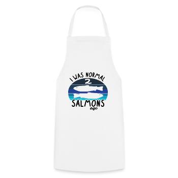 Normal 2 Salmon Ago Japan Sushi Salmon Algae Fishing - Cooking Apron - white - Front - AI Model Male 185 dark (185cm)