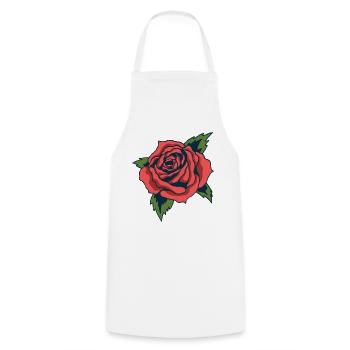 Rose - Tablier de cuisine - blanc - Devant - AI Model Male 185 dark (185cm)