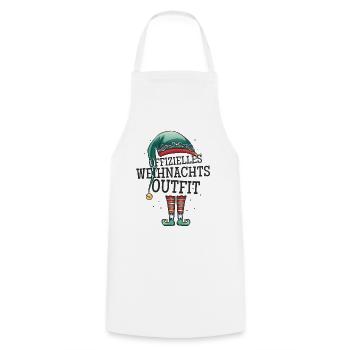 Offizielles Weihnachtsoutfit Weihnachten Wichtel - Kochschürze - Weiß - Vorne - AI Model Male 185 dark (185cm)