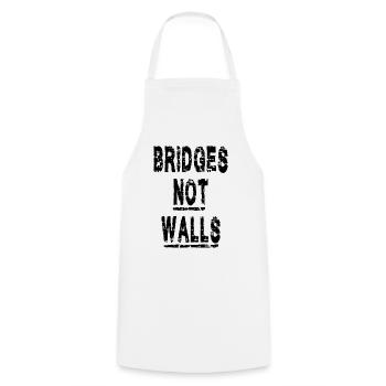 Bridges not Walls Demonstration Demo - Cooking Apron - white - Front - AI Model Male 185 dark (185cm)