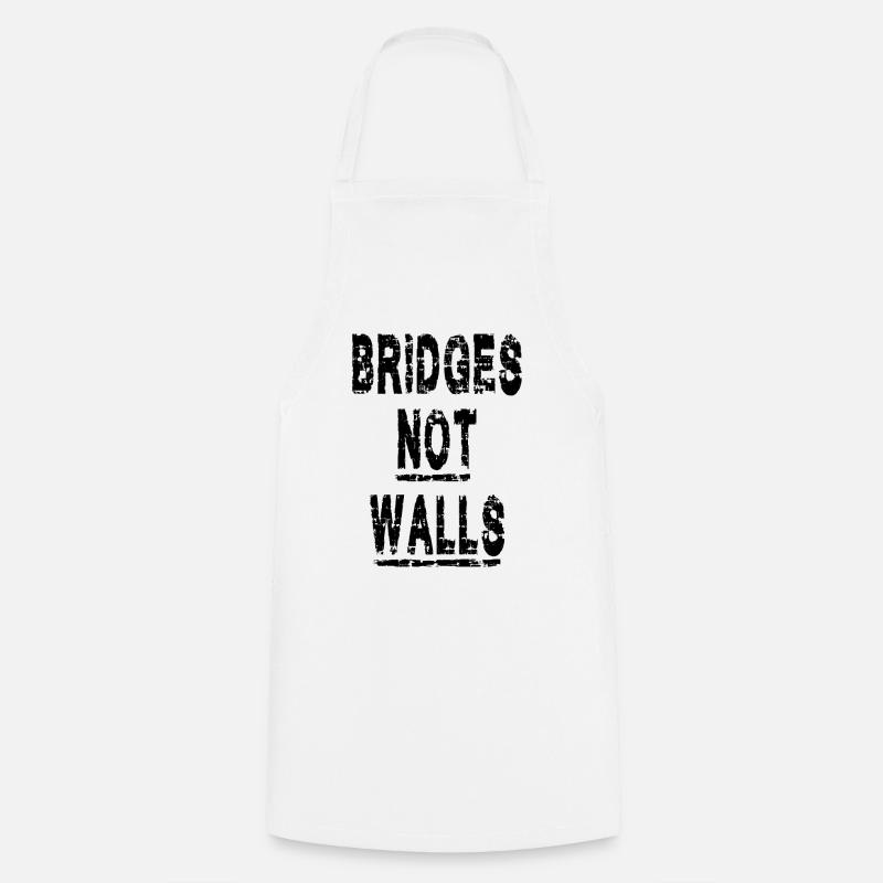 Bridges not Walls Demonstration Demo - Kochschürze - Weiß