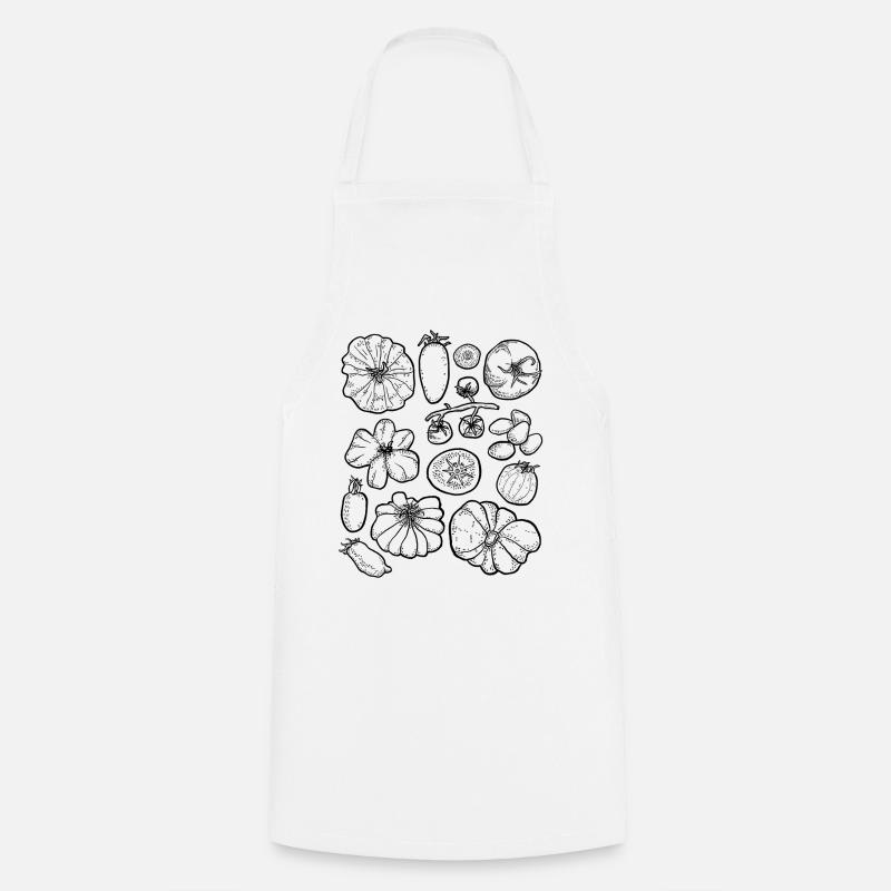 Tomatoes - Cooking Apron - white