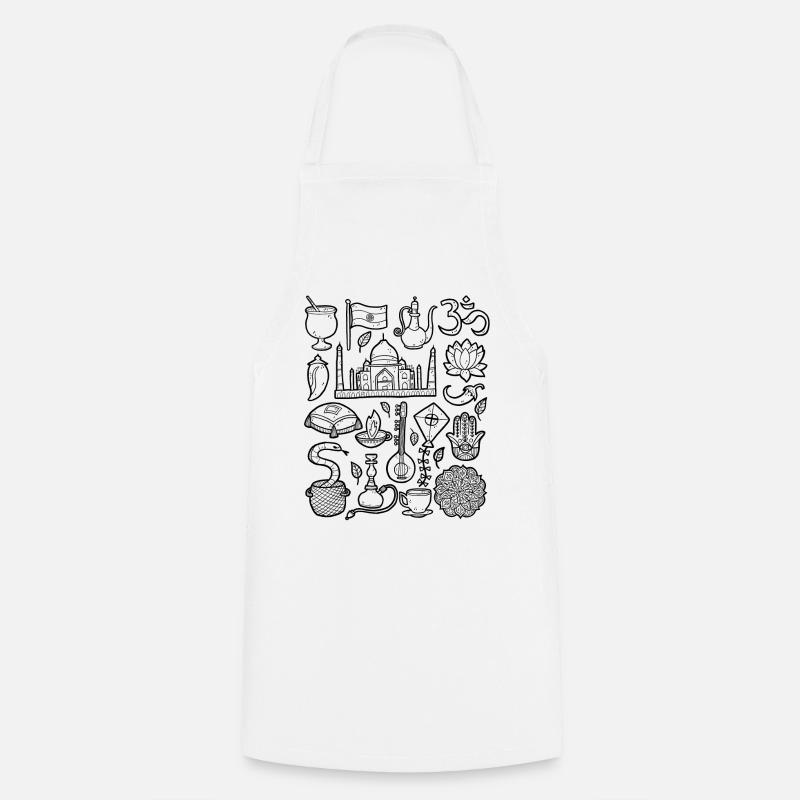 India - Cooking Apron - white
