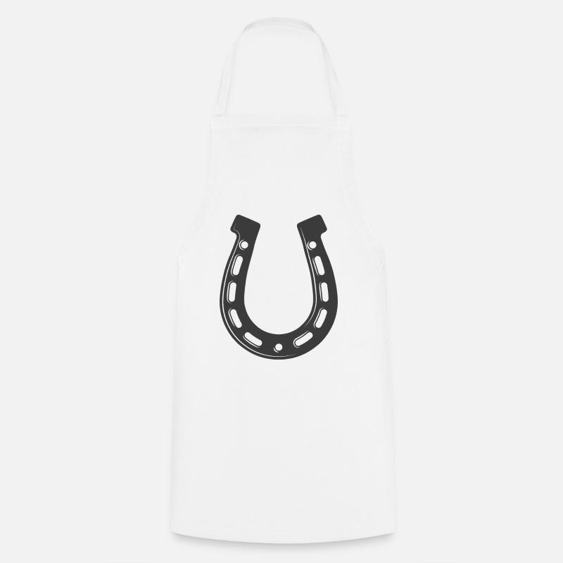 Horseshoe - Cooking Apron - white