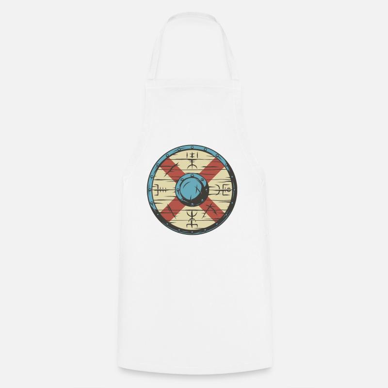 Bouclier Viking - Tablier de cuisine - blanc