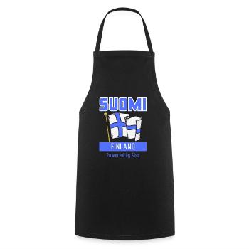 Suomi Finland propulsé par Sisu - Tablier de cuisine - noir - Devant - AI Model Male 185 dark (185cm)