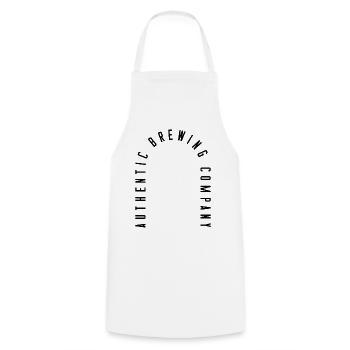 Authentic Brewing Company - Cooking Apron - white - Front - AI Model Male 185 dark (185cm)