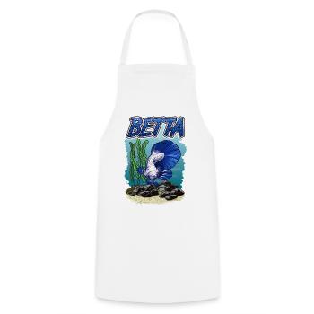 Betta Fish Aquarium pour les pisciculteurs - Tablier de cuisine - blanc - Devant - AI Model Male 185 dark (185cm)