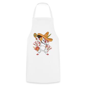 Cinco De Mayo Party Süßes Dabbing mexikanisches Einhorn - Kochschürze - Weiß - Vorne - AI Model Male 185 dark (185cm)