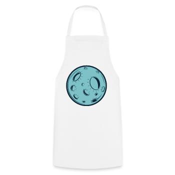 Moon - Cooking Apron - white - Front - AI Model Male 185 dark (185cm)