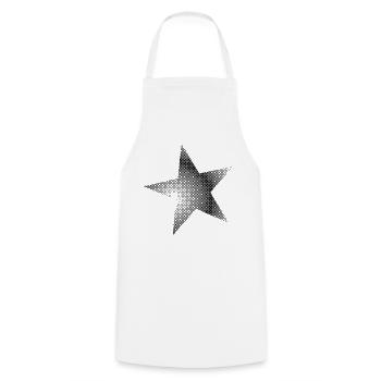 Star Points - Cooking Apron - white - Front - AI Model Male 185 dark (185cm)