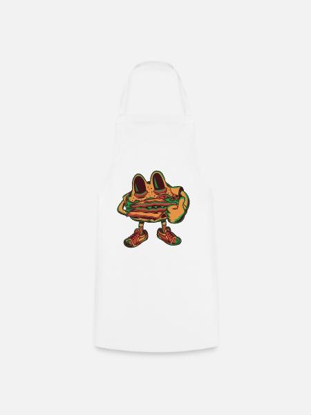 Sandwich Figur - Kochschürze - Weiß