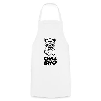 Chill Bro Lustiger Cartoon Panda mit Sonnenbrille - Kochschürze - Weiß - Vorne - AI Model Male 185 dark (185cm)