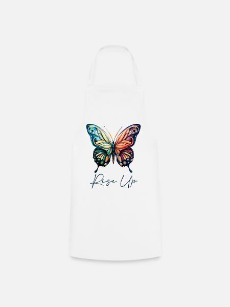 Butterfly - Kochschürze - Weiß