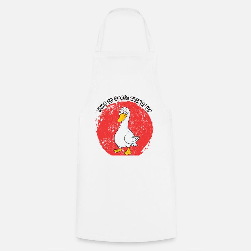 Time to goose things up - Cooking Apron - white