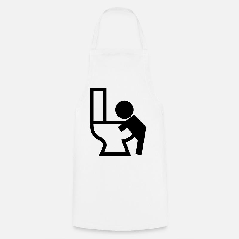 Vomissements Puck malade - Tablier de cuisine - blanc