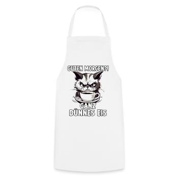Lustige Geschenke für Katzenbesitzer Misanthropen - Kochschürze - Weiß - Vorne - AI Model Male 185 dark (185cm)