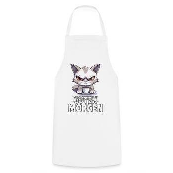 Lustige Geschenke für Katzenbesitzer Misanthropen - Kochschürze - Weiß - Vorne - AI Model Male 185 dark (185cm)