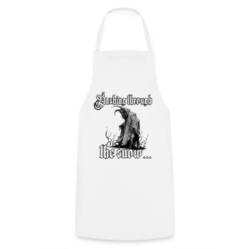 Krampus T-Shirt Süddeutscher Weihnachtsmann - Kochschürze - Weiß - Vorne - AI Model Male 185 dark (185cm)