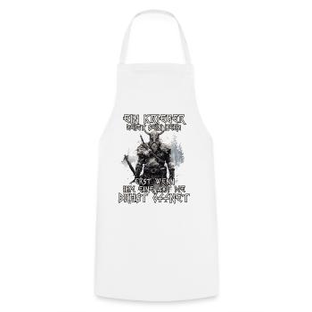 Nordische Mythologie Wikinger Shirt - Kochschürze - Weiß - Vorne - AI Model Male 185 dark (185cm)