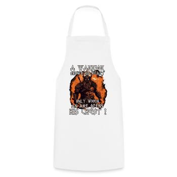 Guerriers du Valhalla Braves combattants du Nord - Tablier de cuisine - blanc - Devant - AI Model Male 185 dark (185cm)