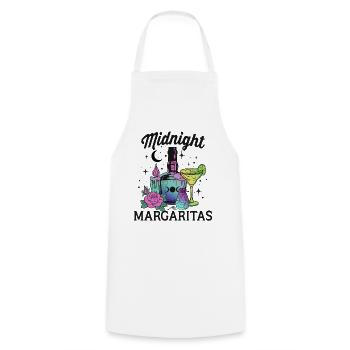 Süßer Halloween Hexenzauber – Midnight Margaritas - Kochschürze - Weiß - Vorne - AI Model Male 185 dark (185cm)