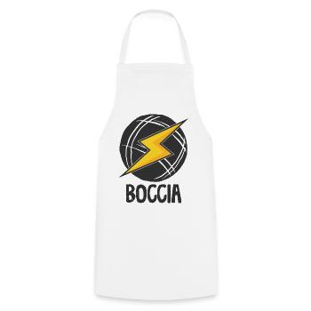 Boccia player clothing with boccia balls Boccia - Cooking Apron - white - Front - AI Model Male 185 dark (185cm)