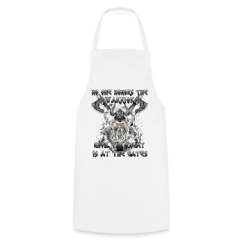 Cadeau de Valhalla Legends pour les Fans de Viking - Tablier de cuisine - blanc - Devant - AI Model Male 185 dark (185cm)