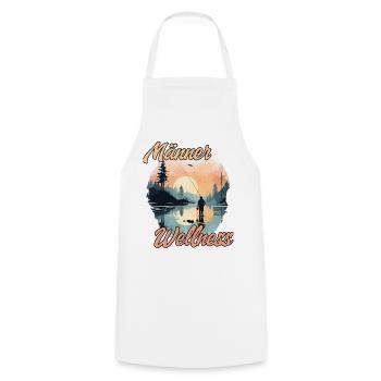 Männer Angel Shirt Fliegenfischen Männer Wellness - Kochschürze - Weiß - Vorne - AI Model Male 185 dark (185cm)