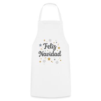 Feliz Navidad - Kochschürze - Weiß - Vorne - AI Model Male 185 dark (185cm)