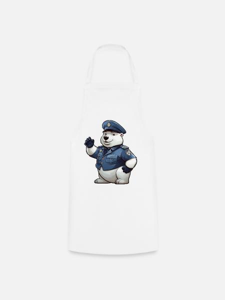 Eisbären Polizei - Kochschürze - Weiß