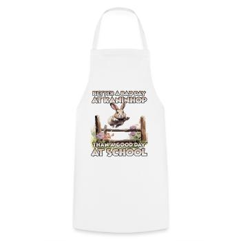 HappyHop training and joy for kaninhop fans - Cooking Apron - white - Front - AI Model Male 185 dark (185cm)