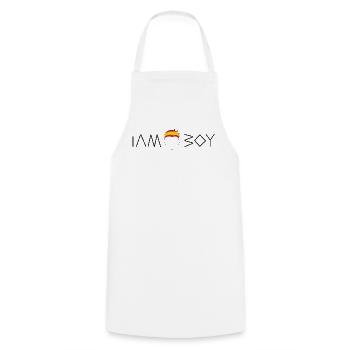 Je suis un garçon espagnol - Tablier de cuisine - blanc - Devant - AI Model Male 185 dark (185cm)