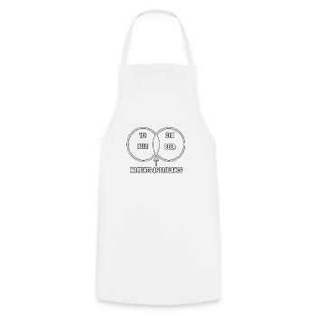 Schnaps Bier Bier Geschenk Biertrinker Schnaps - Kochschürze - Weiß - Vorne - AI Model Male 185 dark (185cm)