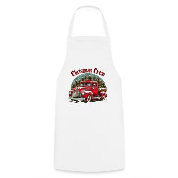 Christmas Crew - Funny Holidays Funny Christmas - Cooking Apron - white - Front - AI Model Male 185 dark (185cm)