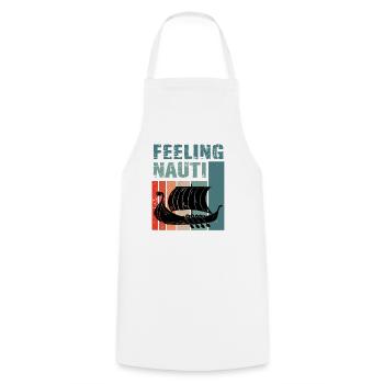 funny sail hobby sailor accessories motorboat - Cooking Apron - white - Front - AI Model Male 185 dark (185cm)