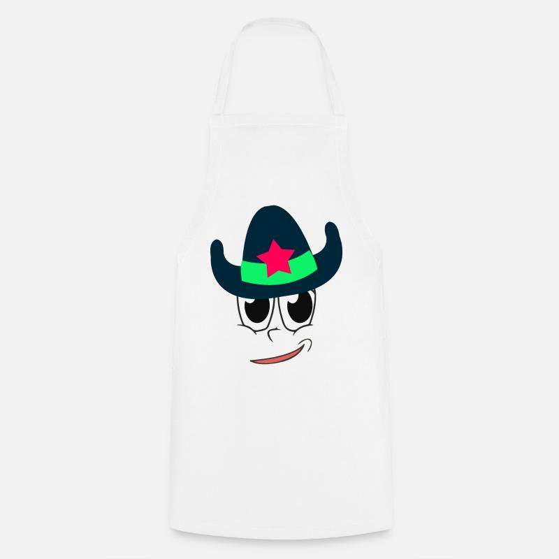 Cow-boy - Tablier de cuisine - blanc