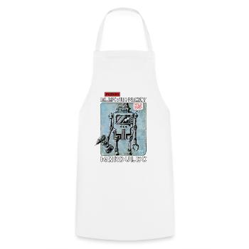 Pozor ! Elektronicky Mordulec - Tablier de cuisine - blanc - Devant - AI Model Male 185 dark (185cm)